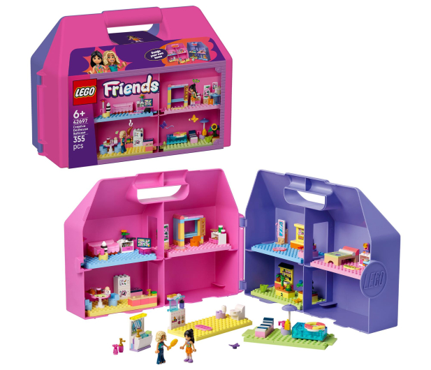 LEGO FRIENDS 42697 Kreatywna walizka z domkiem dla lalek - 1529777 - zdjęcie 2